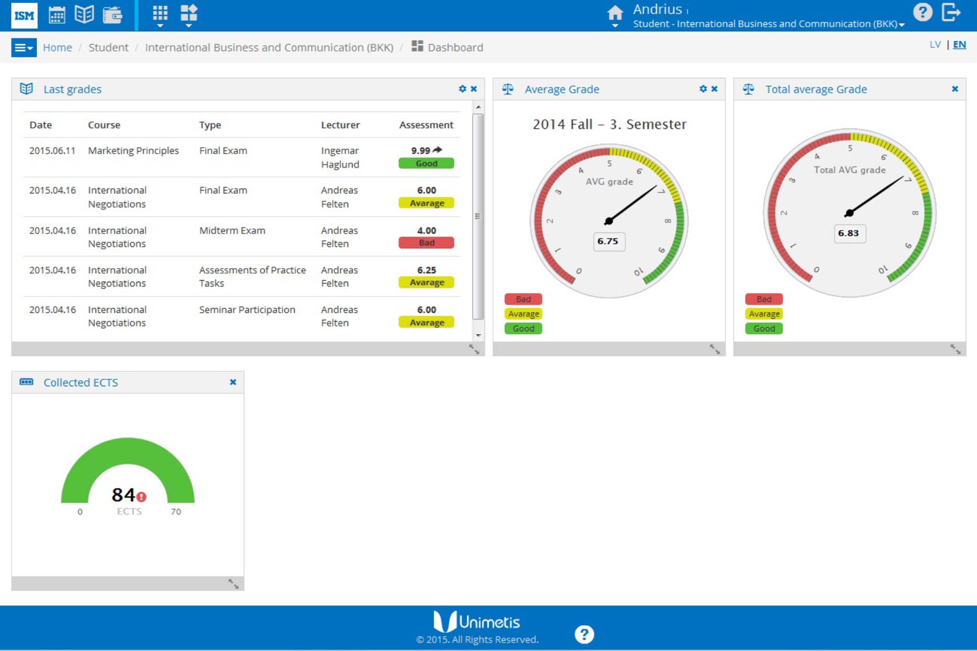 nimetis self service portal for students